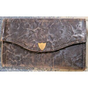 Vintage Clauss USA 2pc Scissors Set In Leather Case With Green Interior